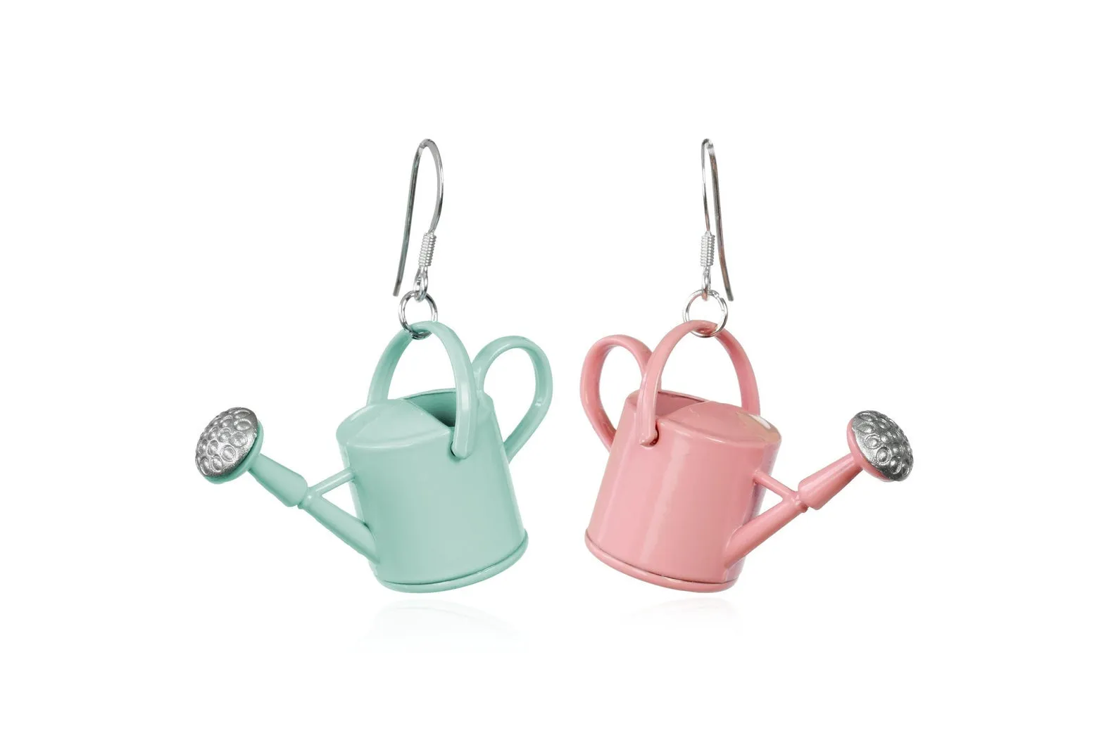 2prs Watering Can Gardening Earrings, Quirky Jewelry