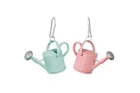 2prs Watering Can Gardening Earrings, Quirky Jewelry