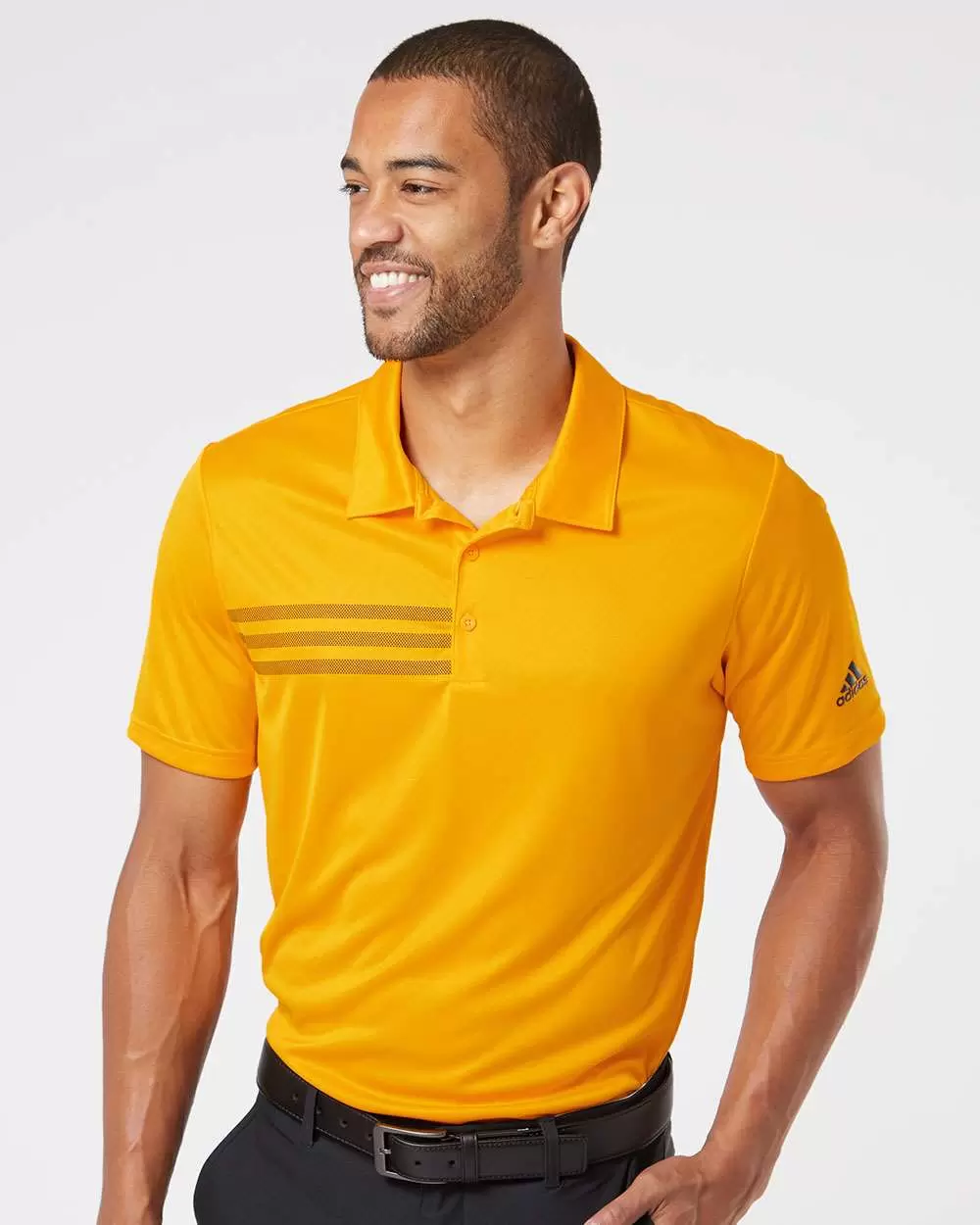 Adidas Golf Clothing A324 3-Stripes Chest Sport Shirt SKU: A324