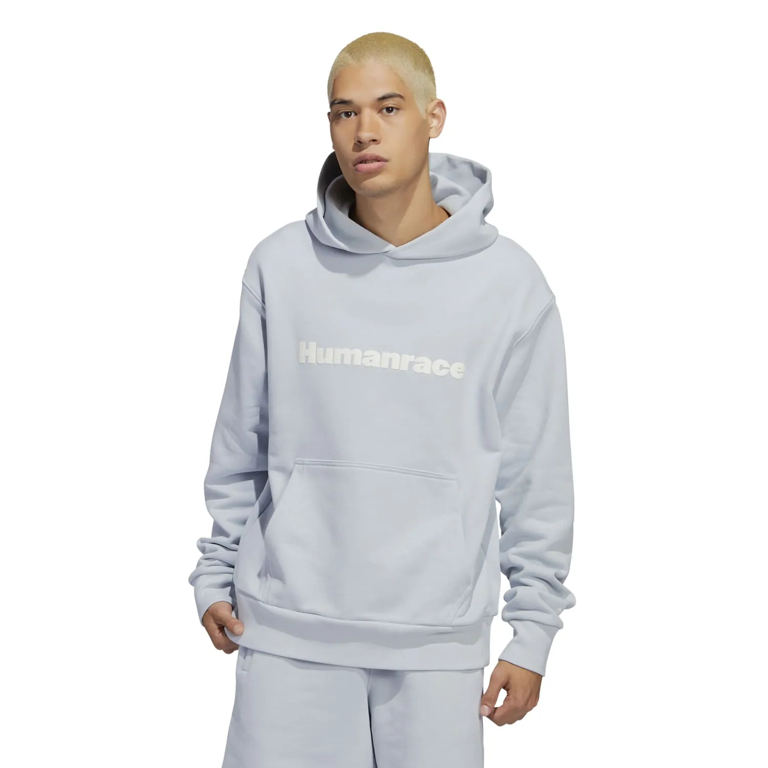 Adidas Originals Unisex PW Pharrell Williams Humanrace Basics Hoody Halo Blue HS4814