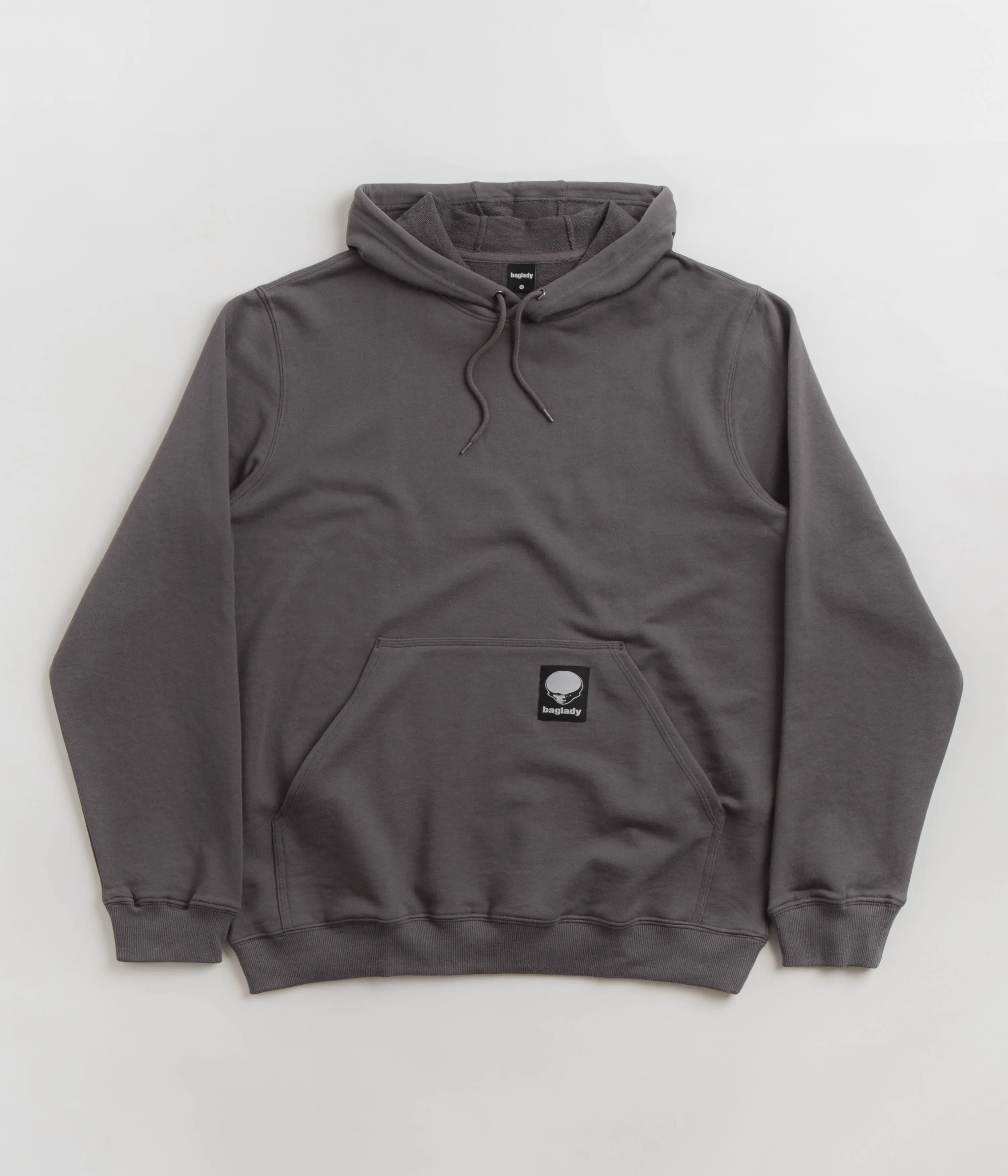 Baglady Alien Logo Hoodie - Charcoal