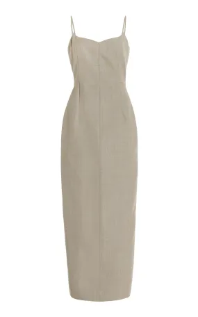 Beare Park The Tate Wool Twill Maxi Dress