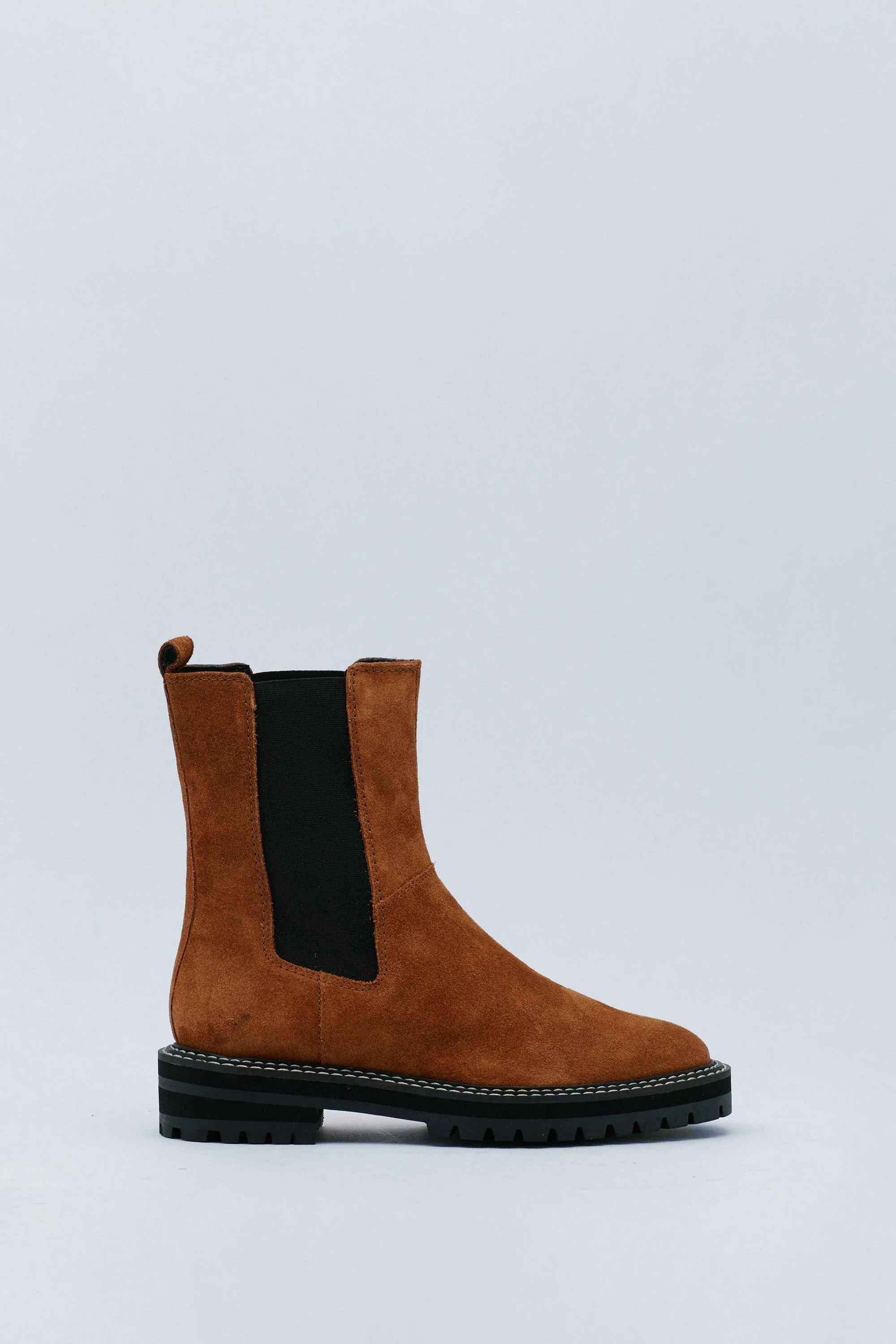 Boots | Real Suede Contrast Chelsea Boots | NastyGal