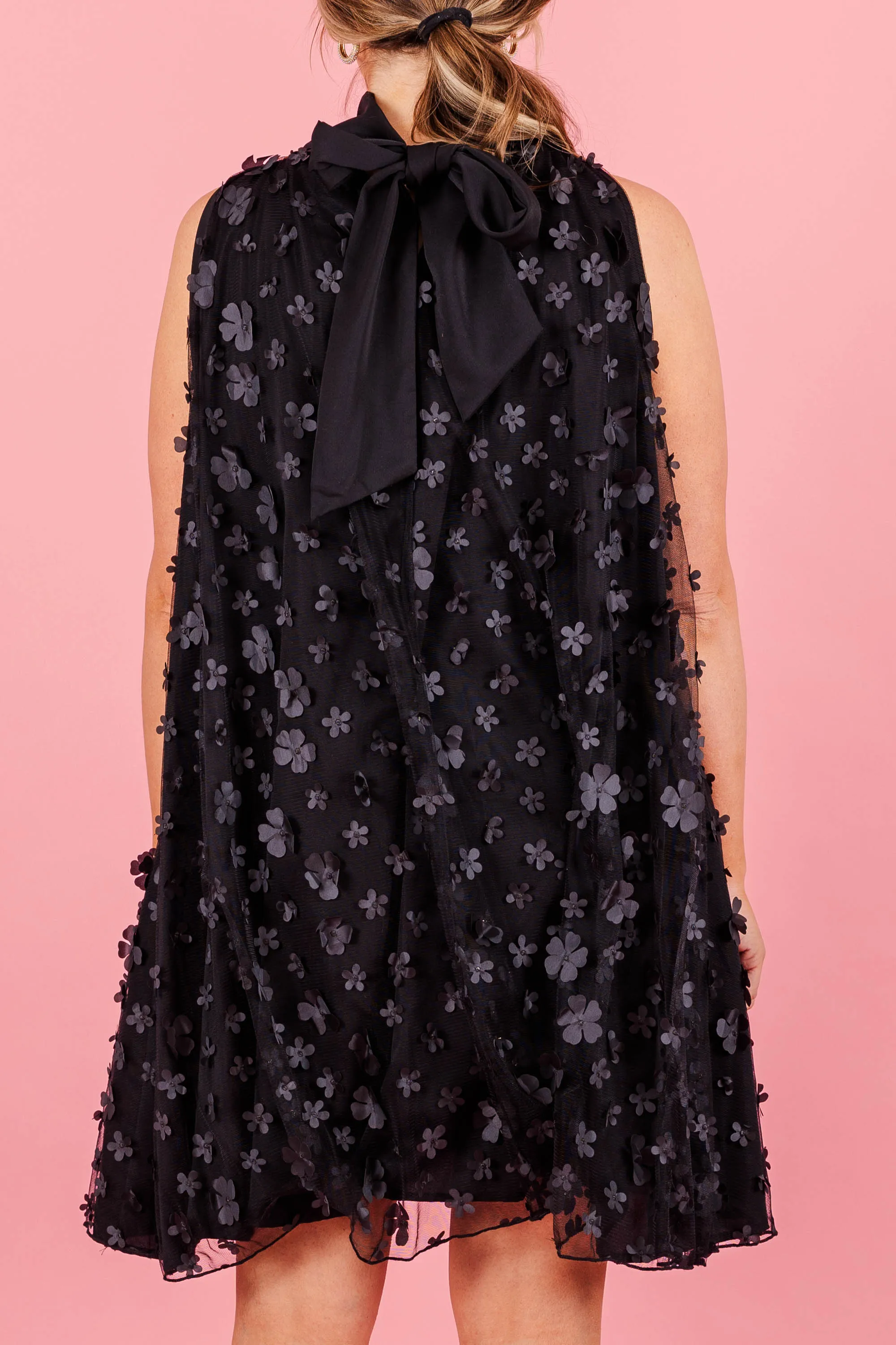 Busy Blooming Dress, Black