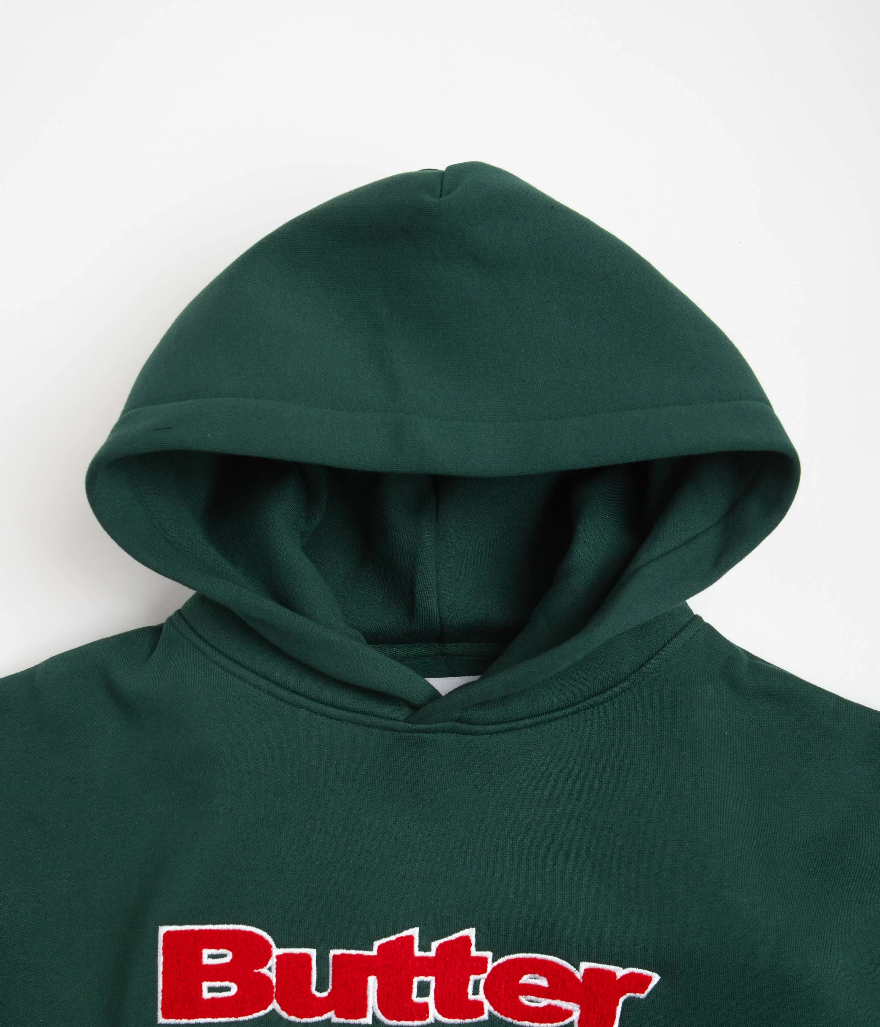 Butter Goods Chenille Logo Hoodie - Forest