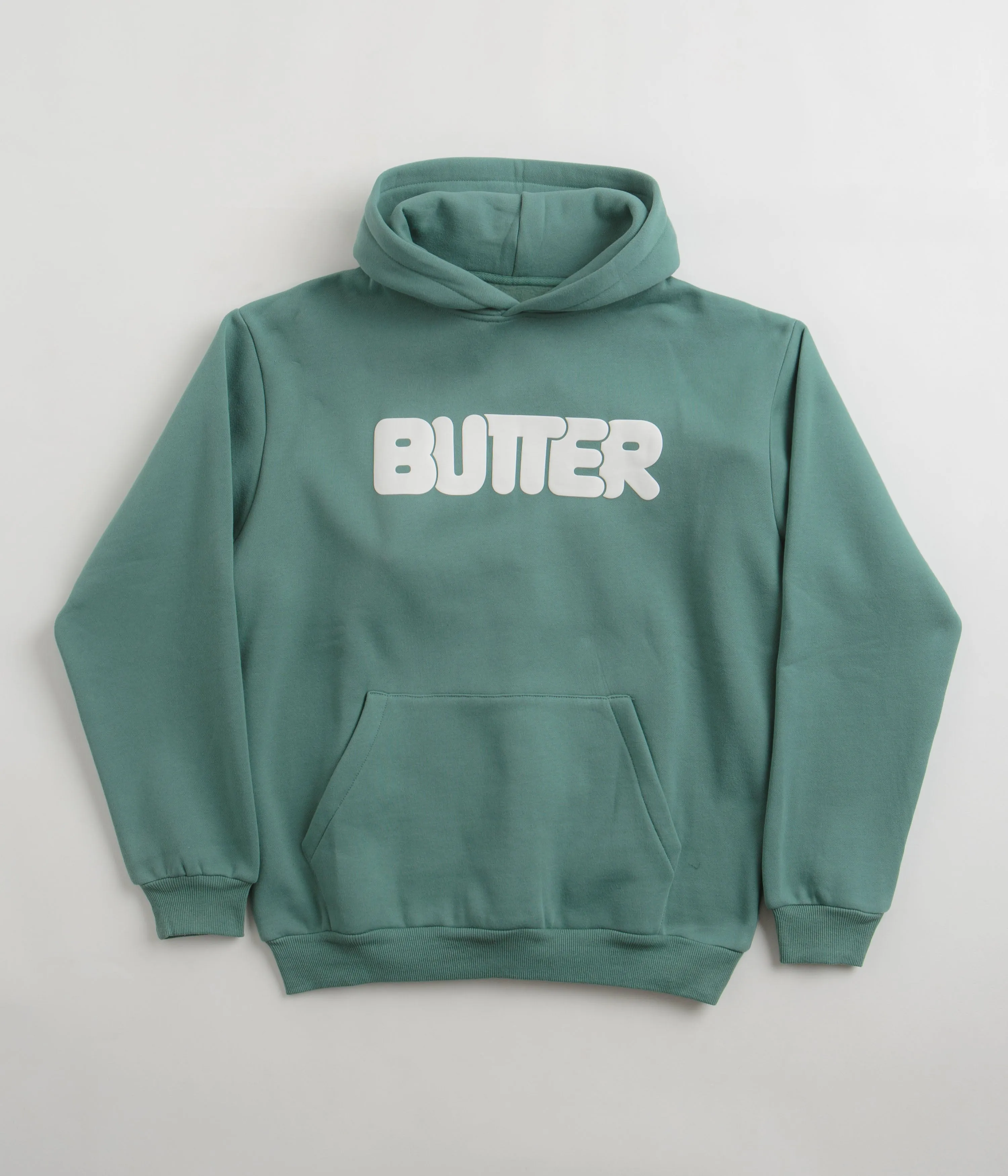 Butter Goods Rounded Logo Hoodie - Jungle Wood