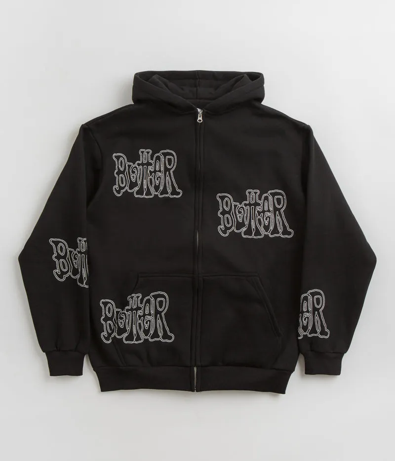 Butter Goods Tour Zip-Thru Hoodie - Black