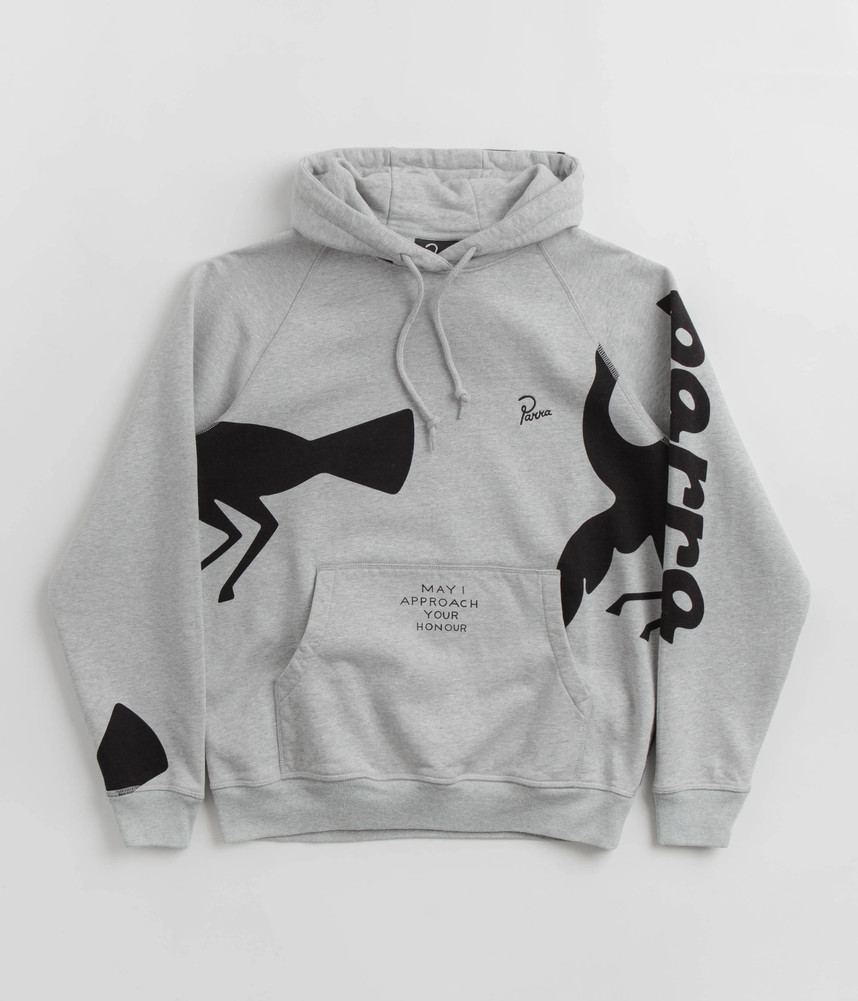 by Parra Clipped Wings Hoodie - Heather Grey