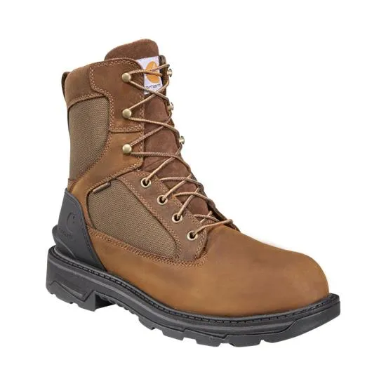 Carhartt Men's 8 Ironwood Waterproof Work Boot - Bison Brown/Oil Tan FT8000-M