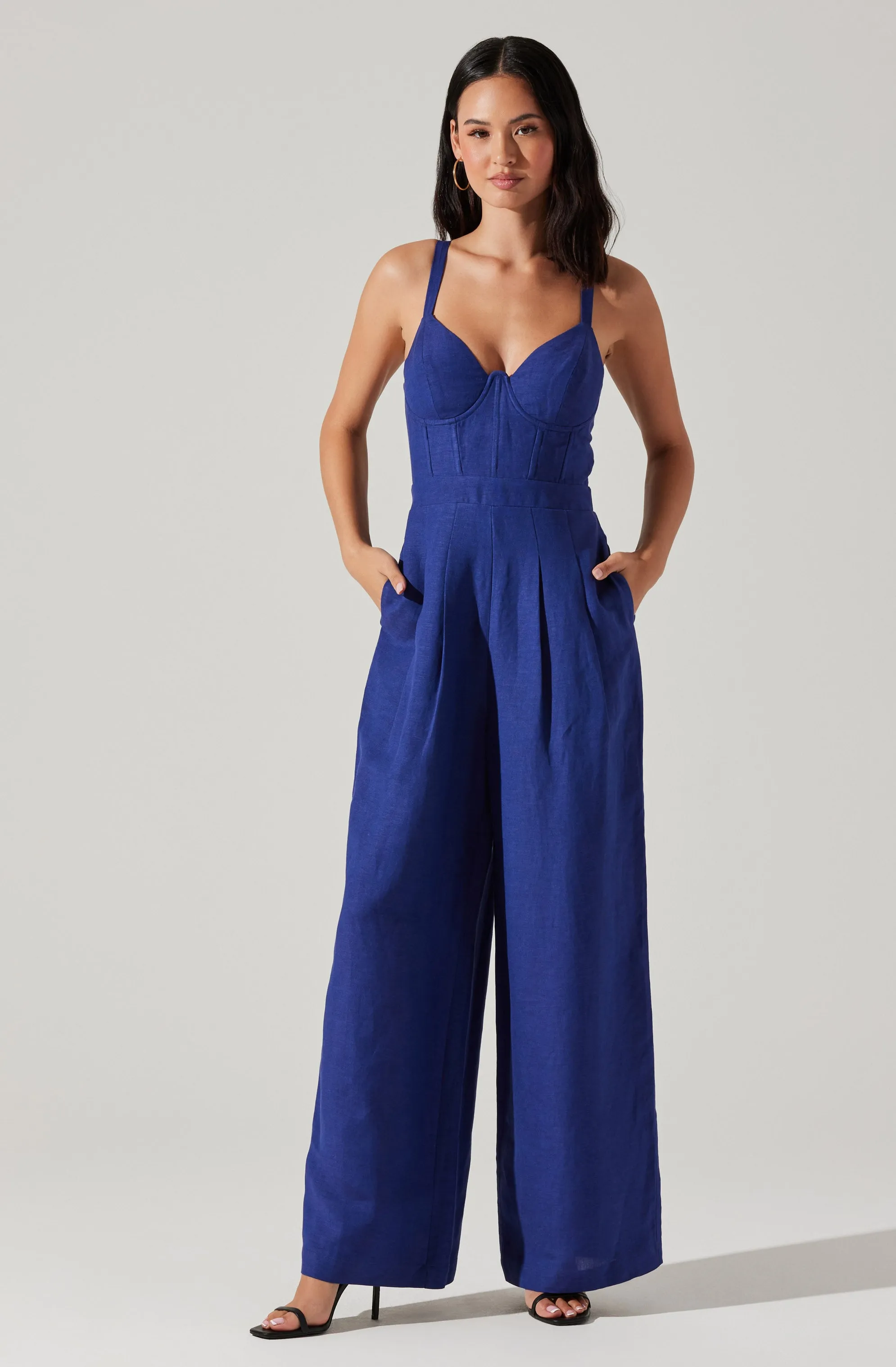 Caspar Wide Leg Jumpsuit