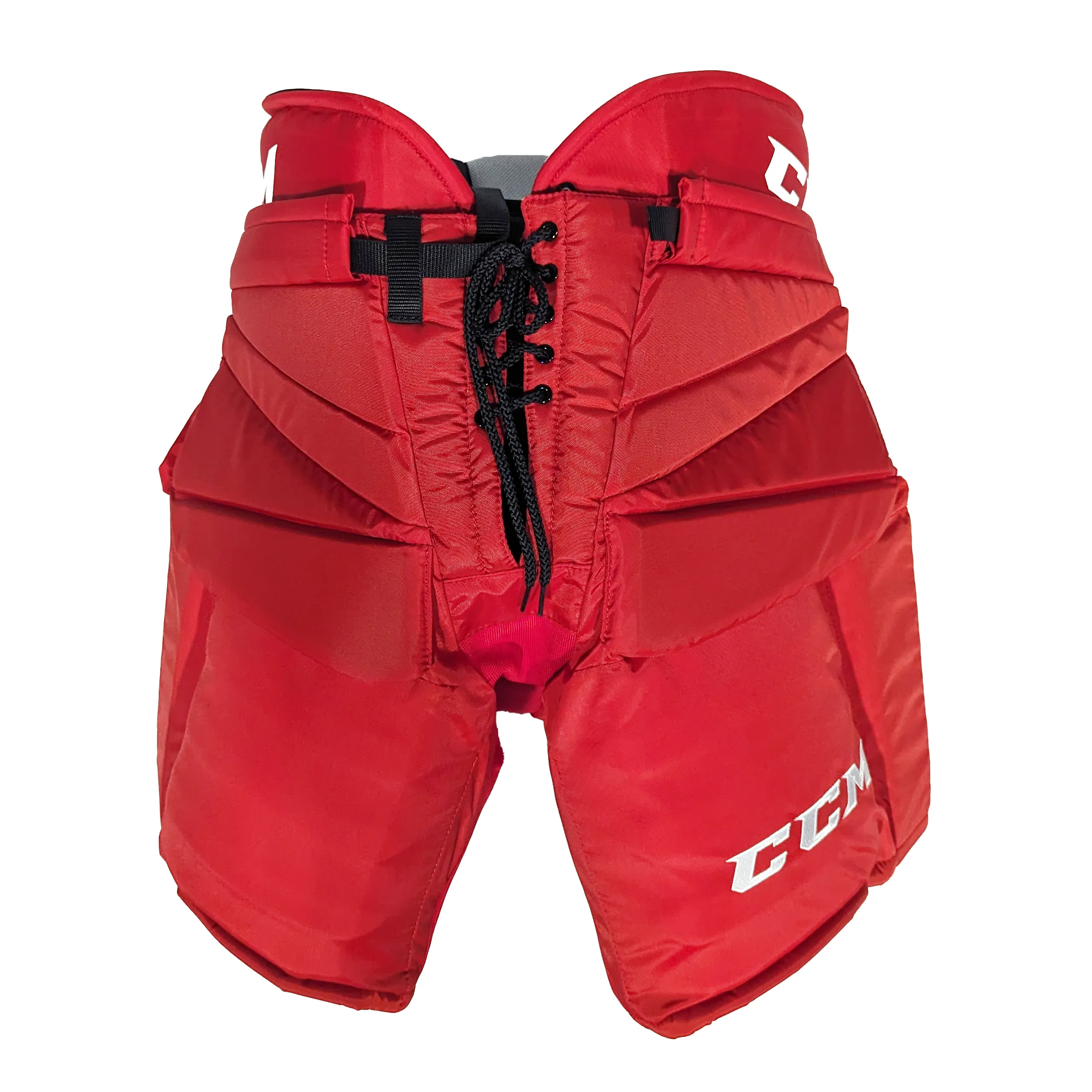 CCM HPG12A - CHL Pro Stock Hockey Goalie Pants (Red/White)