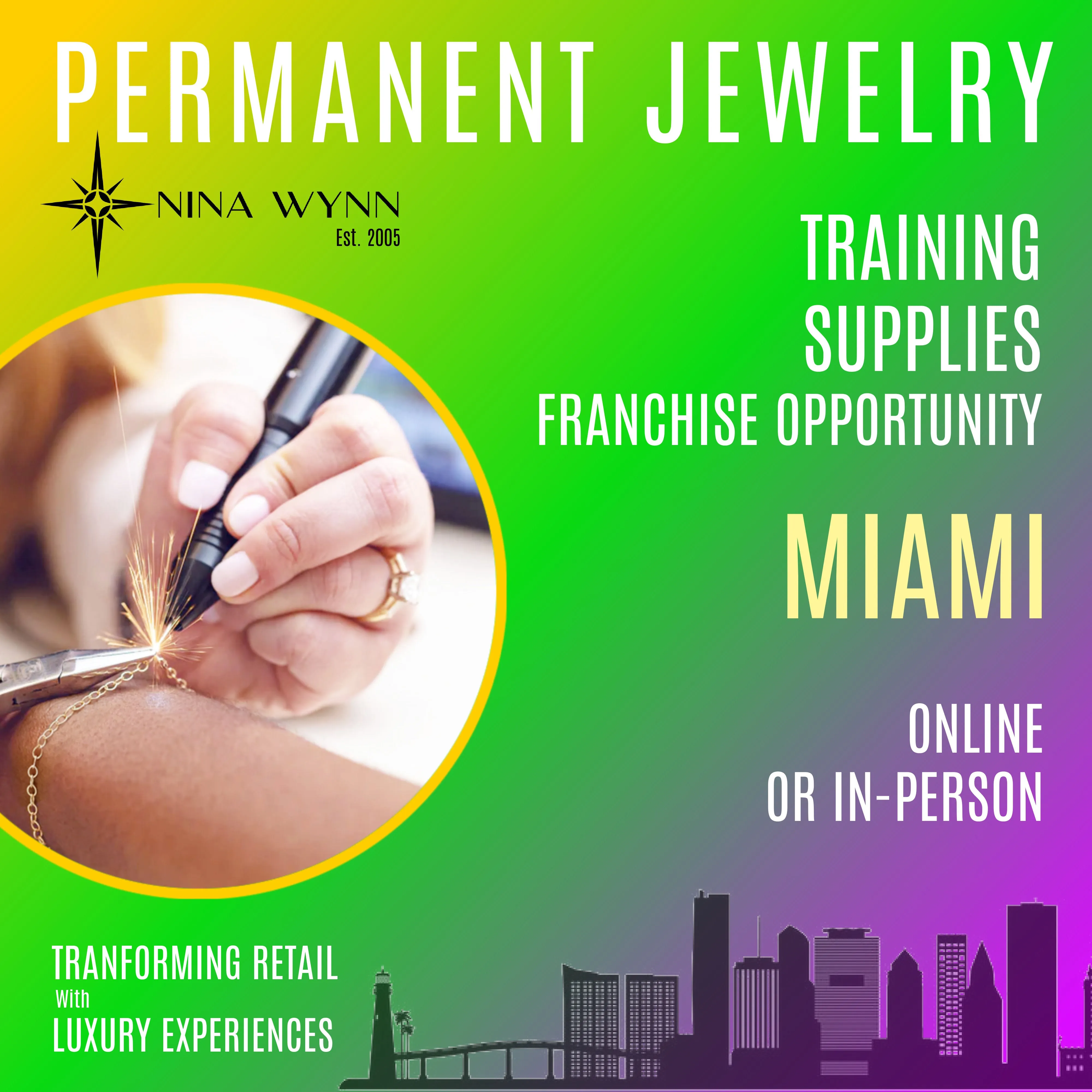 Certified In-Person Permanent Jewelry Training Miami