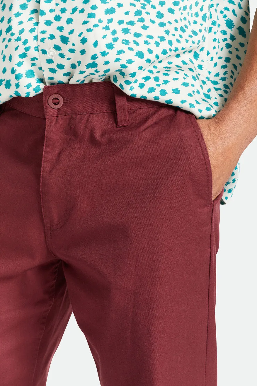 Choice Chino Relaxed Pant - Mahogany