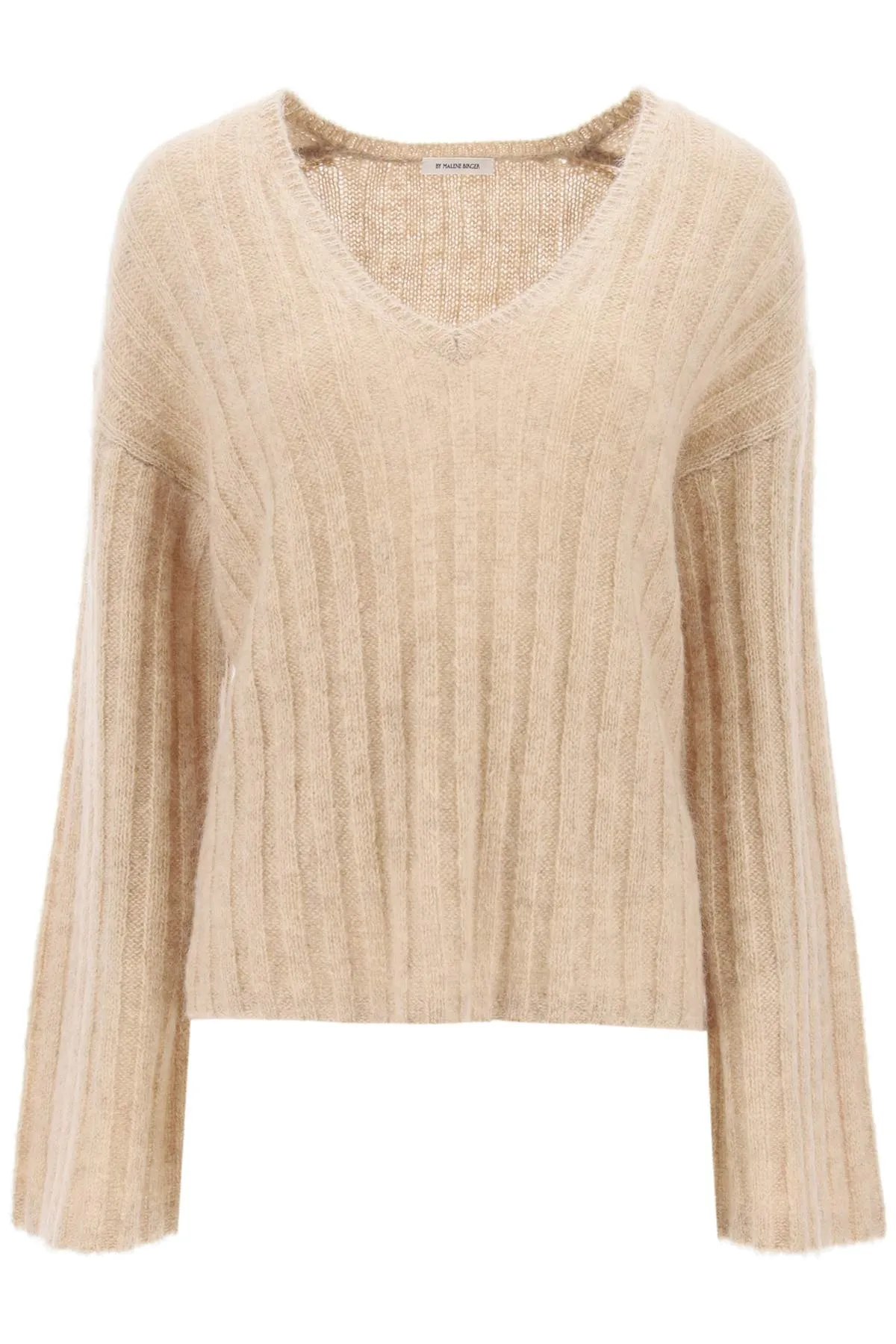 cimone sweater in flat-ribbed knit Q72535002 TWILL BEIGE