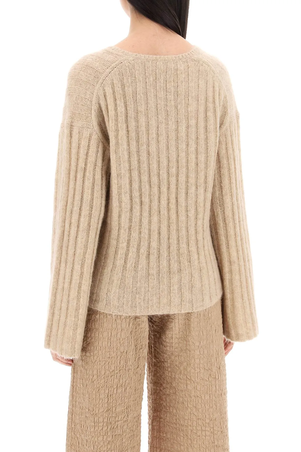 cimone sweater in flat-ribbed knit Q72535002 TWILL BEIGE