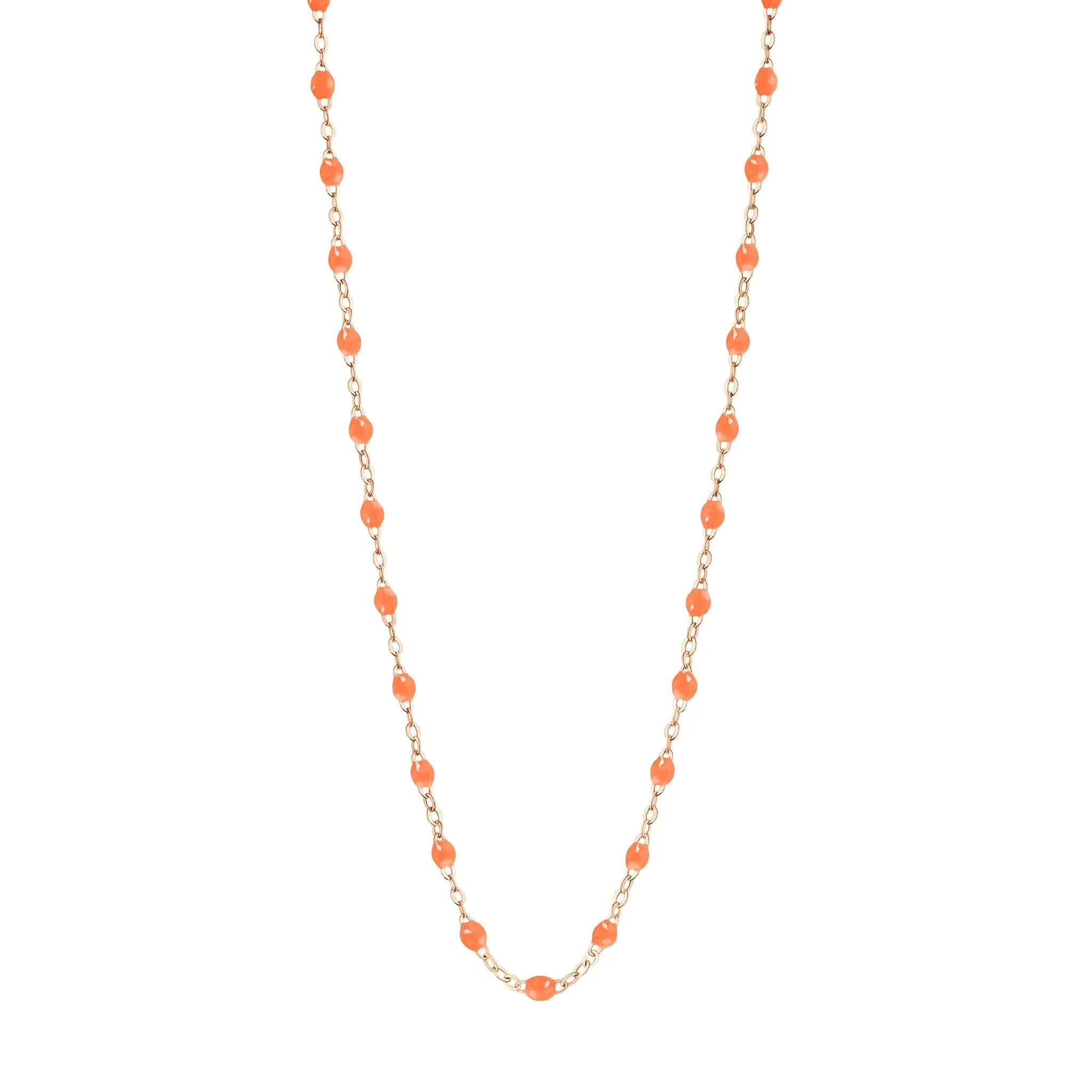 Classic Gigi Orange necklace, Rose Gold, 19.7