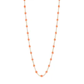 Classic Gigi Orange necklace, Rose Gold, 19.7