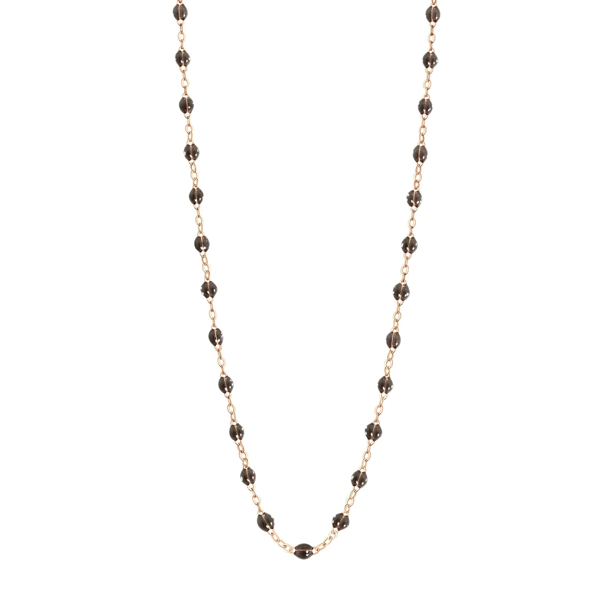 Classic Gigi Quartz Necklace, Rose Gold, 16.5