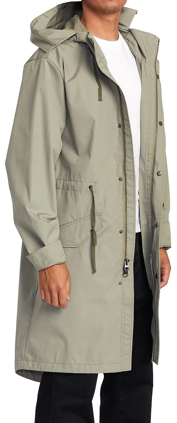 coat RVCA Fishtail Raincoat - Aloe - men´s