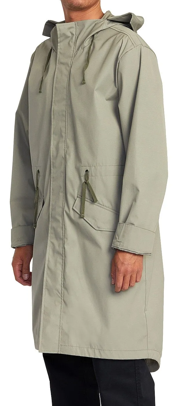 coat RVCA Fishtail Raincoat - Aloe - men´s