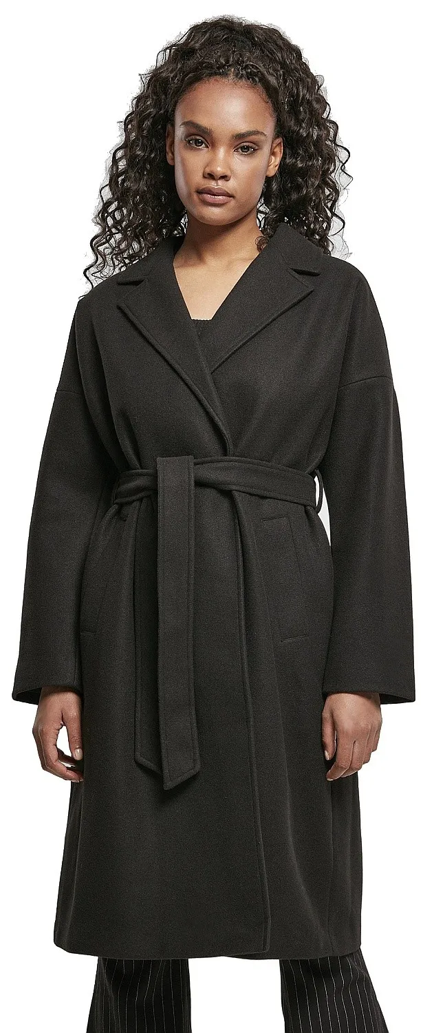 coat Urban Classics Oversized Classic/TB4538 - Black - women´s