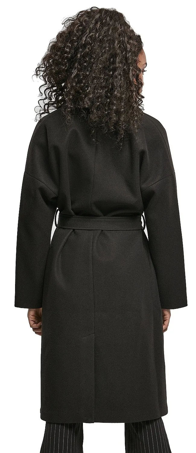 coat Urban Classics Oversized Classic/TB4538 - Black - women´s