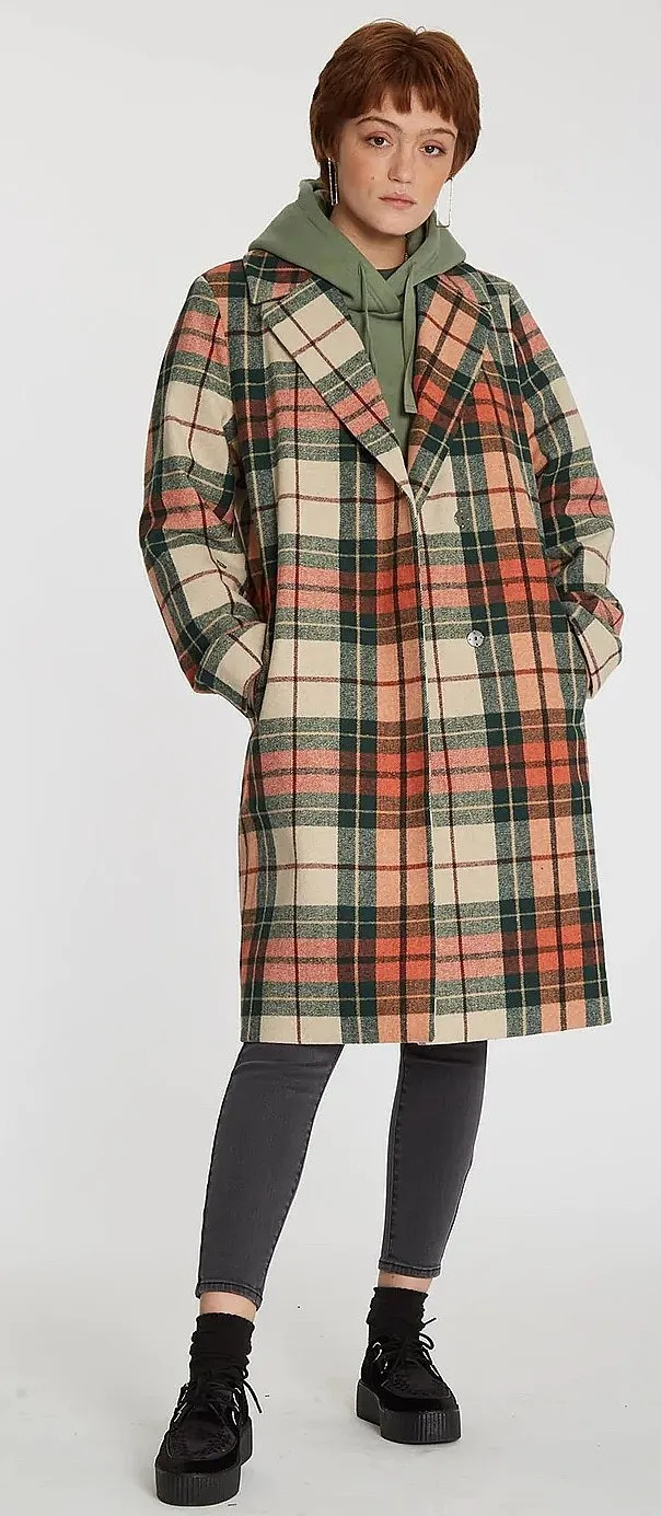 coat Volcom Playedcoat - Terra Cotta - women´s