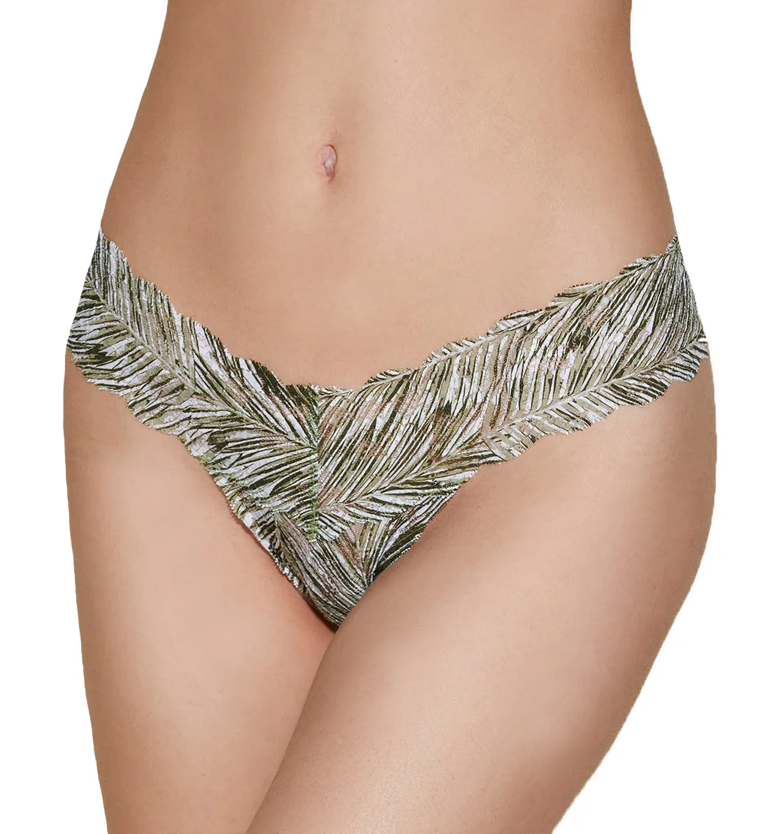 Cosabella Never Say Never Printed Cutie Thong (NEVEP0321) - Palm Aloe