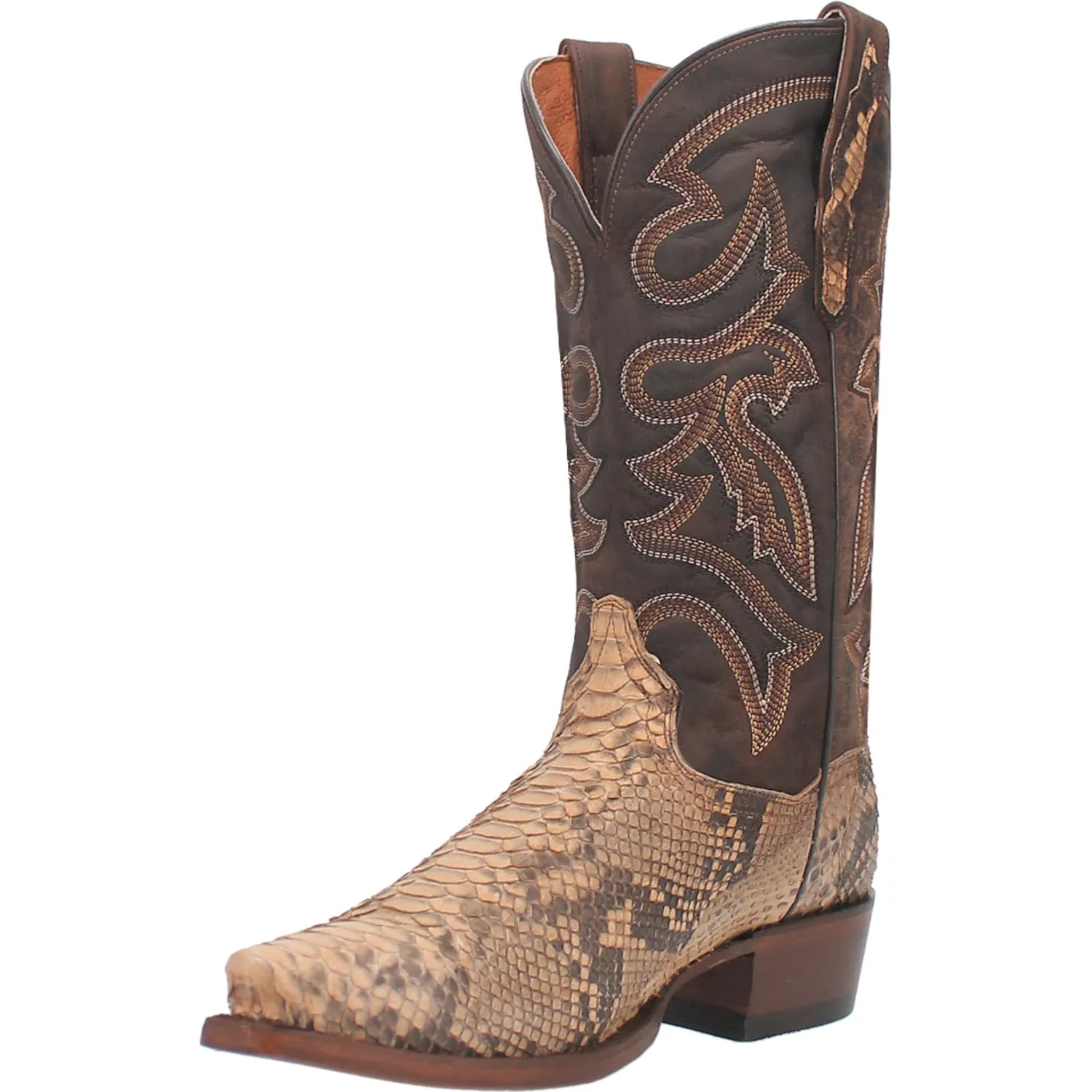 Dan Post Mens Sturgis Sand Python Cowboy Boots