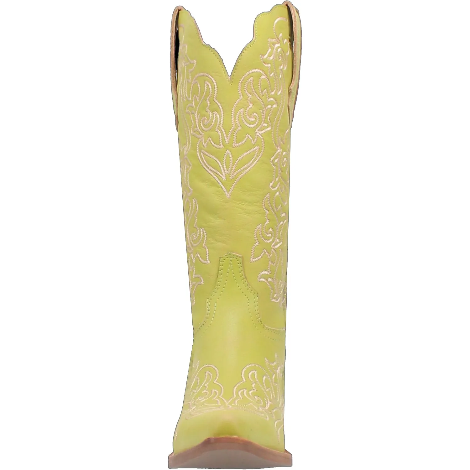 Dingo Womens Flirty N Fun Green Leather Cowboy Boots