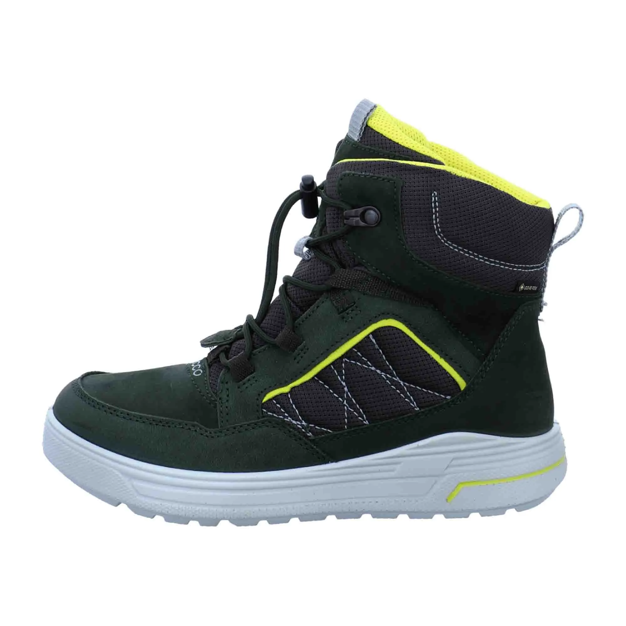 Ecco Urban Snowboarder Kids Boots in Olive Green - Durable Winter Footwear