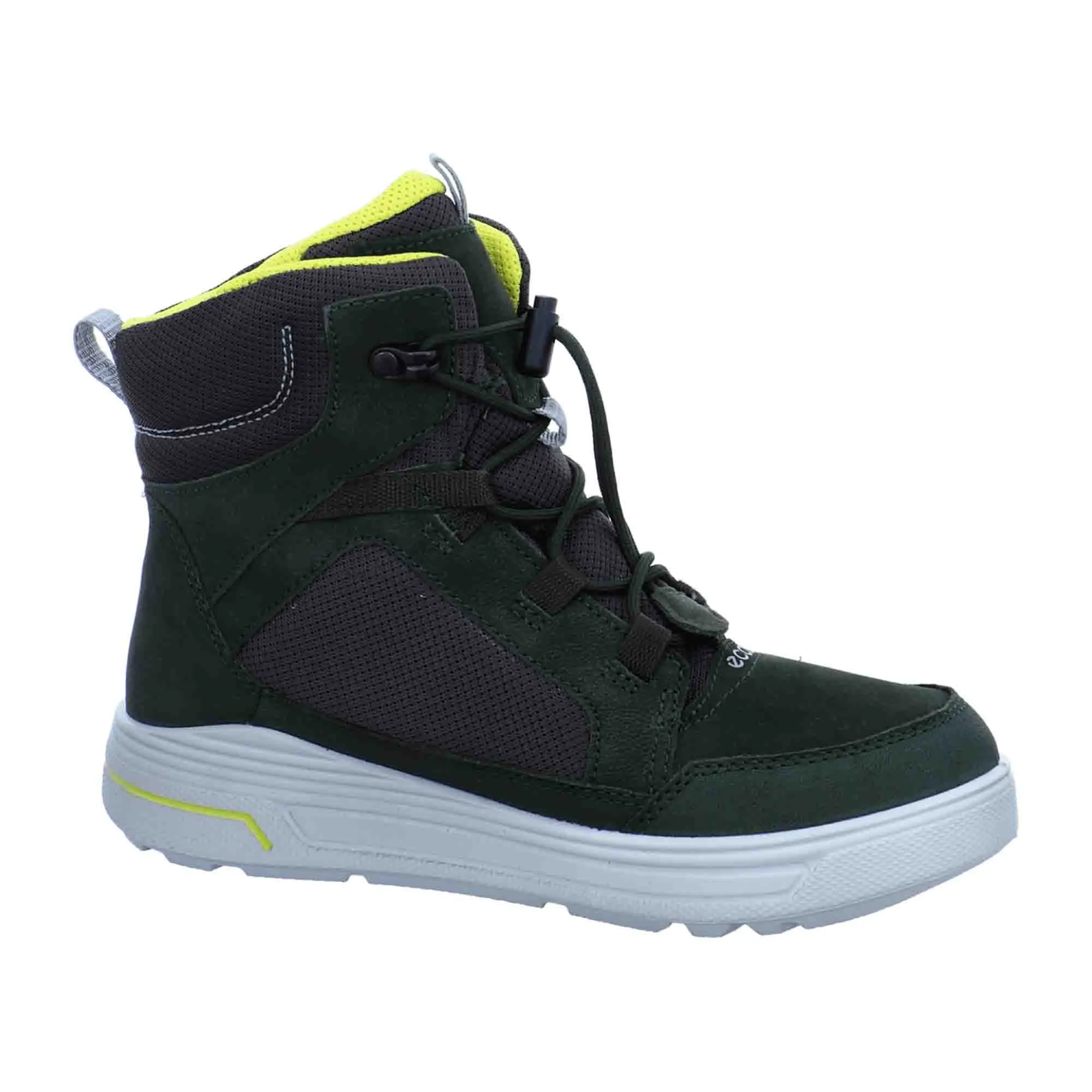 Ecco Urban Snowboarder Kids Boots in Olive Green - Durable Winter Footwear