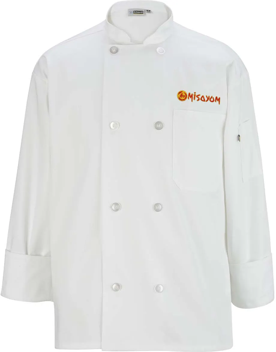 Edwards 8 Button Long Sleeve Chef Coat