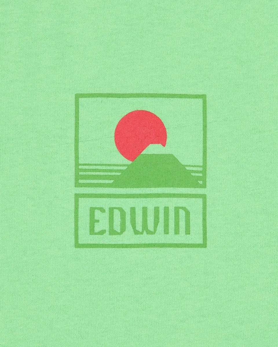 EDWIN SUNSET ON MT FUJI t-shirt - SUMMER GREEN