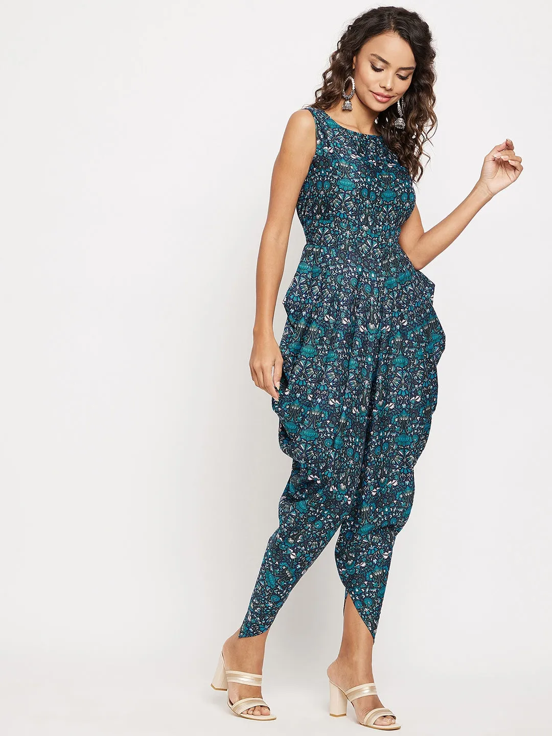 Elasticated Ethnic Dhoti Jumpsuit