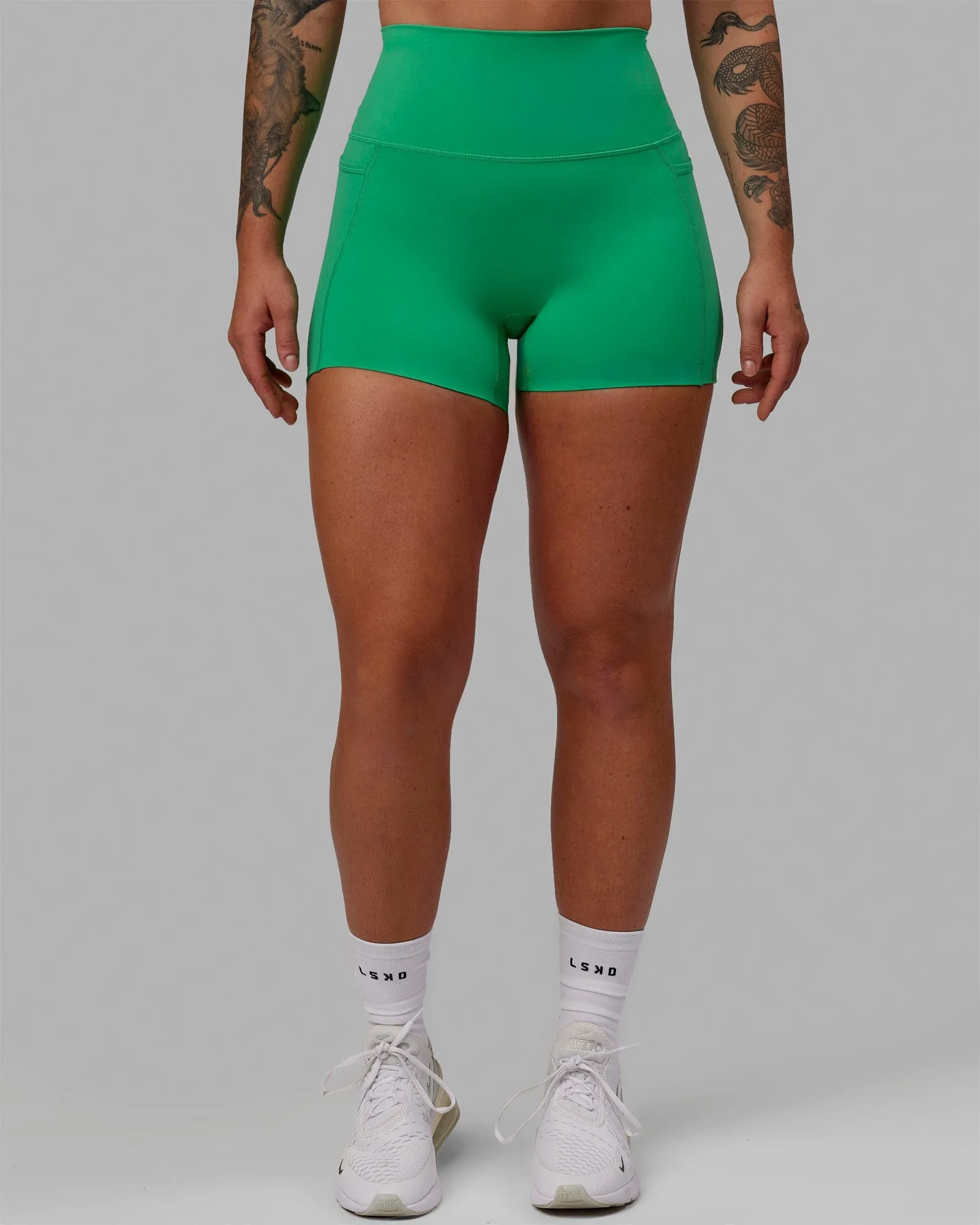 Elixir X-Length Shorts With Pockets - Holly Green