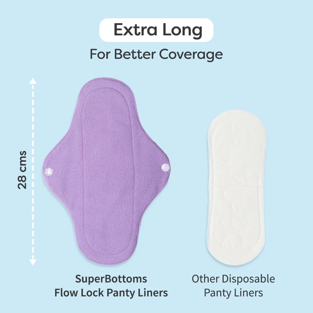 Flow Lock Panty Liners - Pack of 4 (Print/Colour may vary)