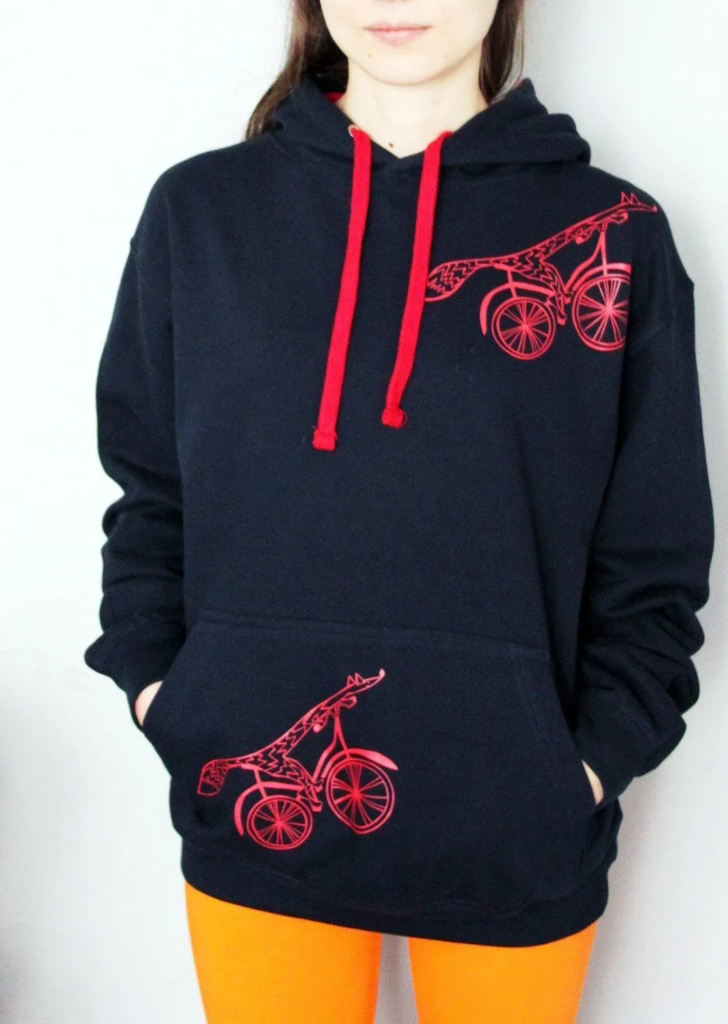 Fox on a bike Hoodie