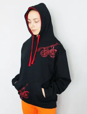 Fox on a bike Hoodie