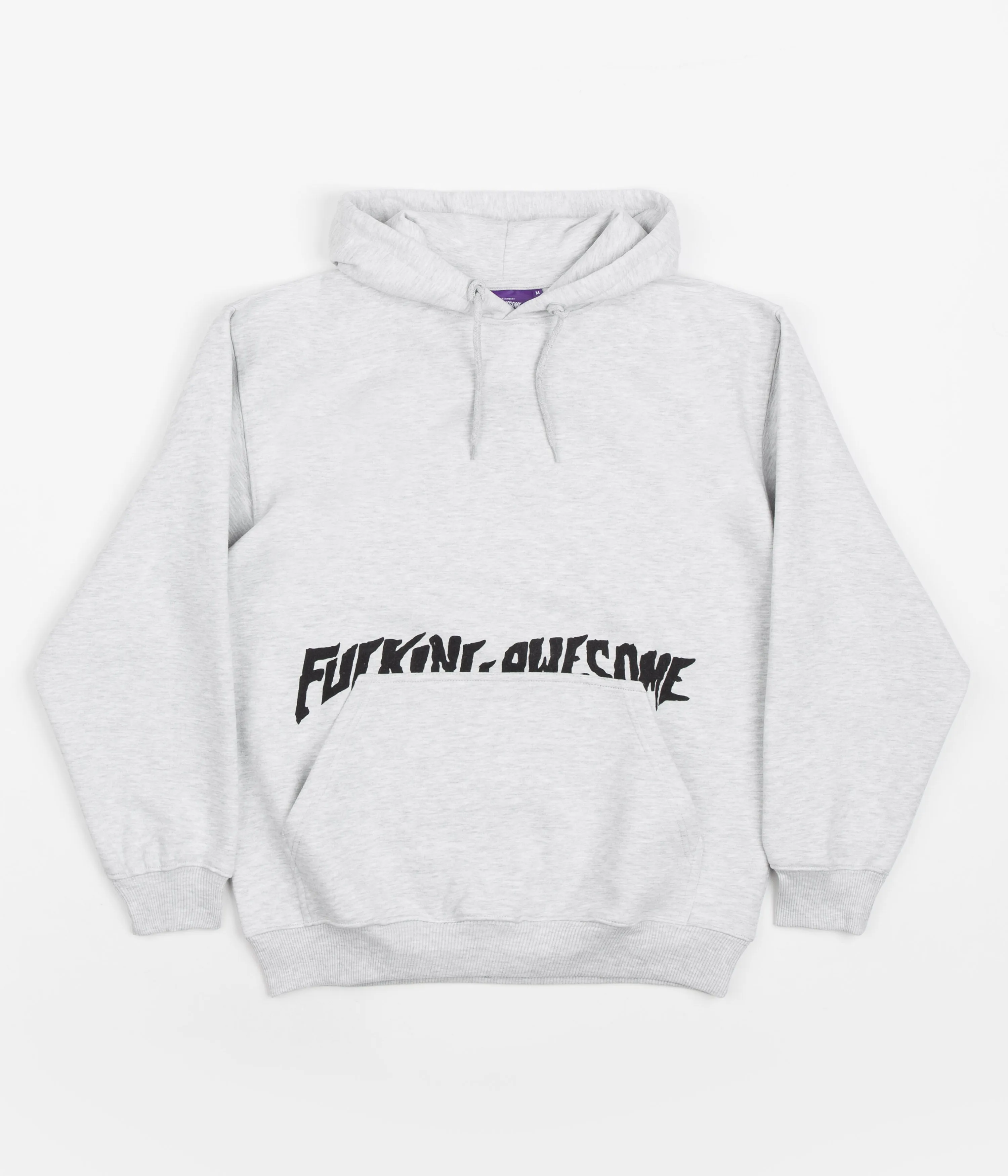 Fucking Awesome Cut Off Hoodie - Heather Grey