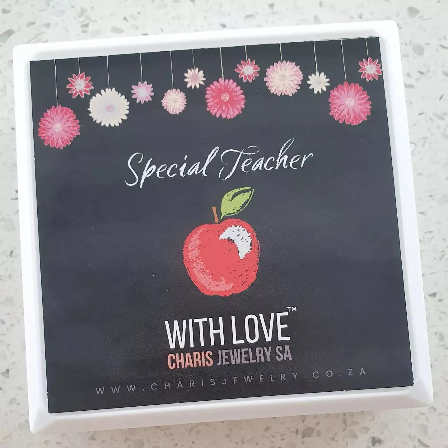 G57 - Teach Love Inspire Teachers Gift Necklace in gift, Stainless Steel