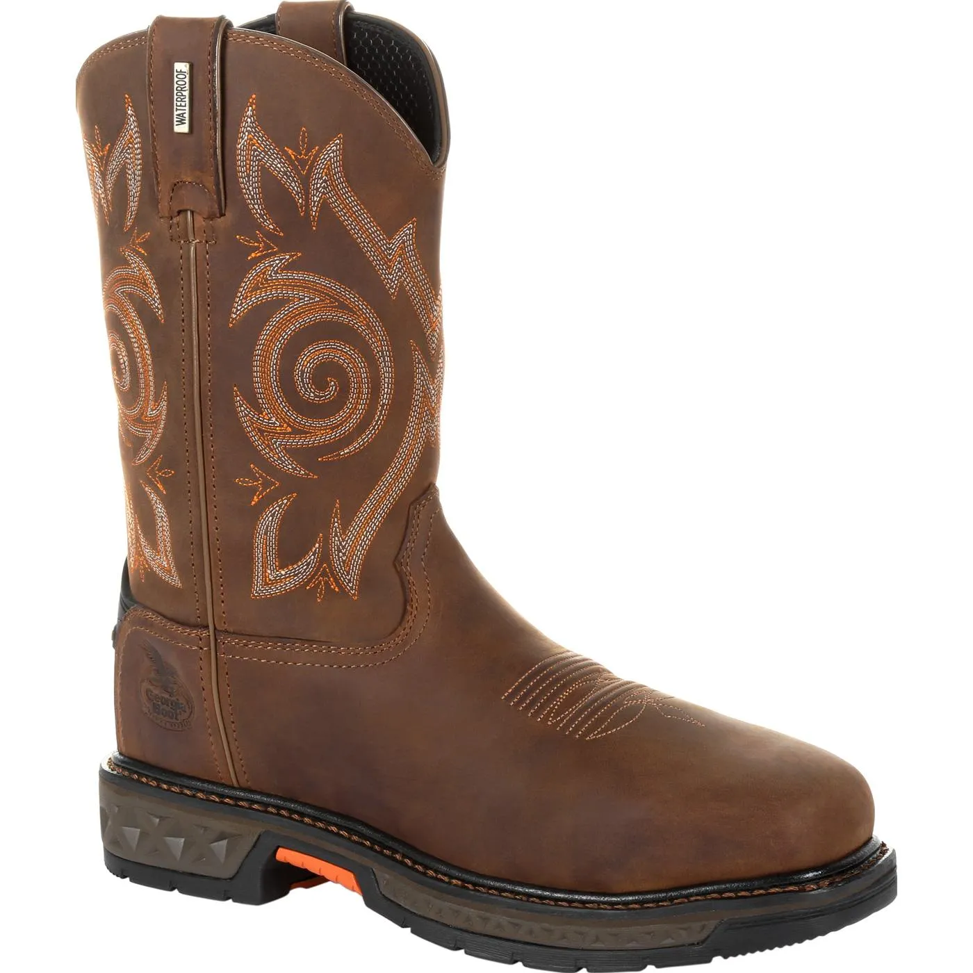 Georgia Boot Carbo-Tec LT Steel Toe Waterproof Pull On Work Boot