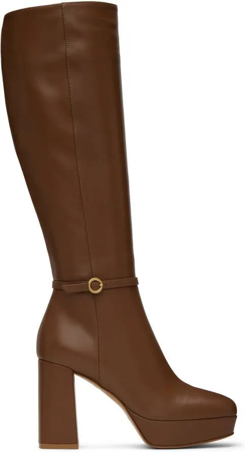 Gianvito Rossi Brown Moreau Boots