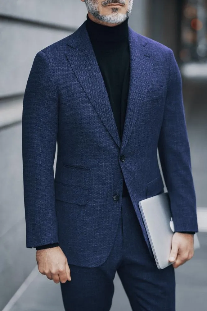 Greyson Suit - Blue Circle Stretch