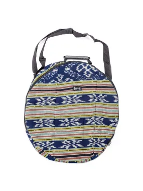 Hand Drum Carrying Case - Ikat Blue