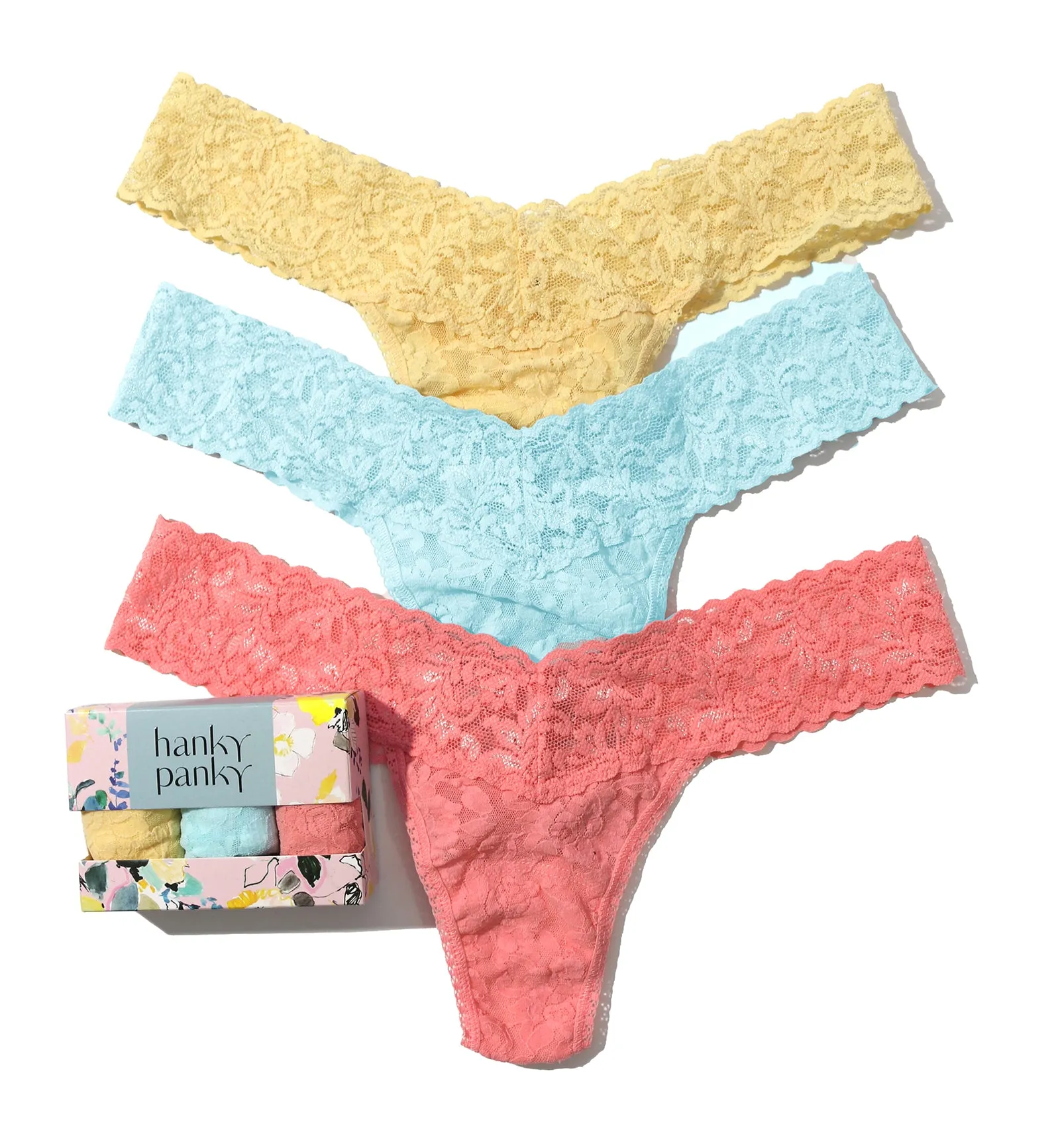 Hanky Panky 3-PACK Signature Lace Low Rise Thong (49113PK) - Cannes You Believe It