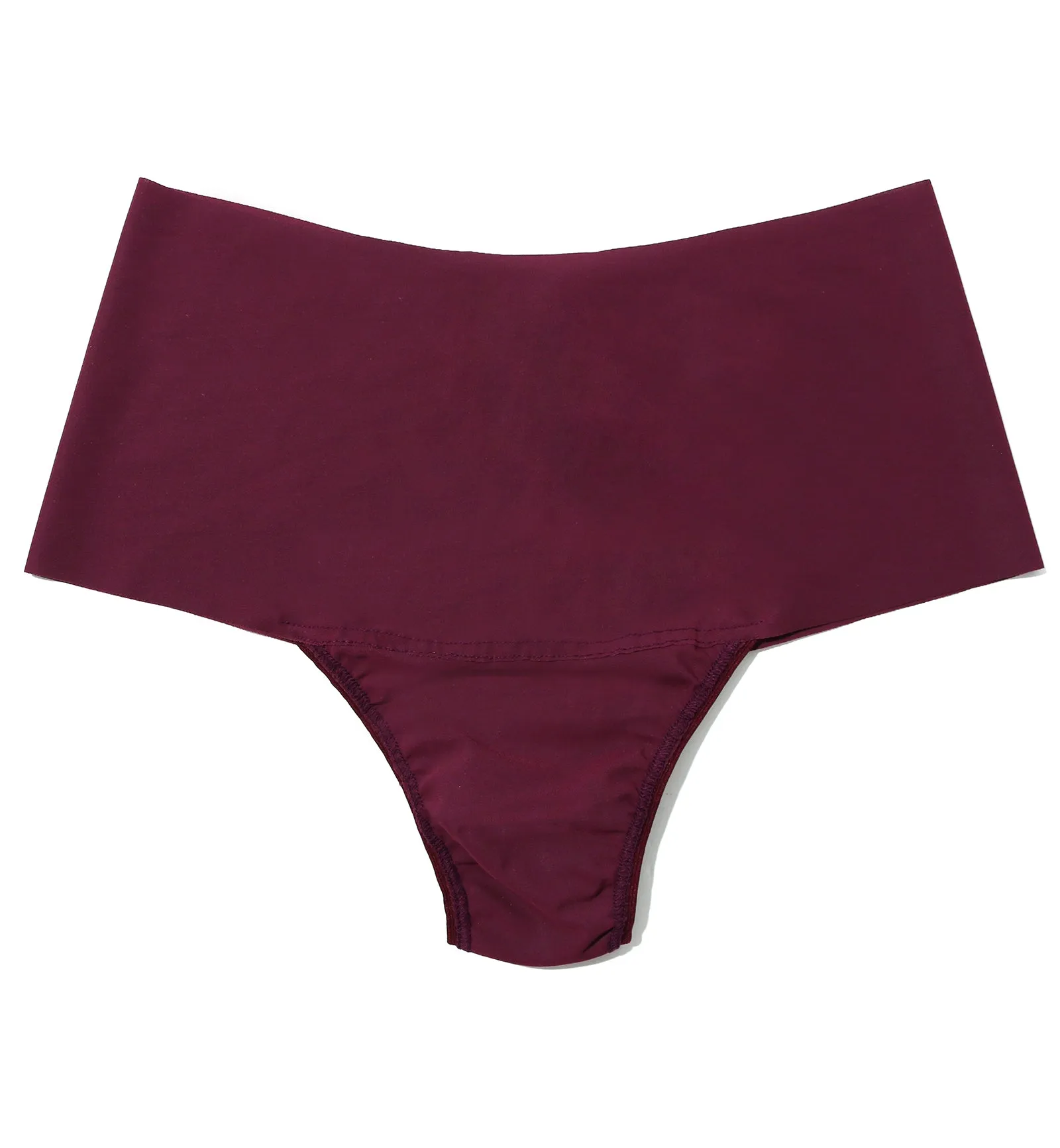 Hanky Panky BreatheSoft Hi-Rise Thong (6J1921B) - Dried Cherry