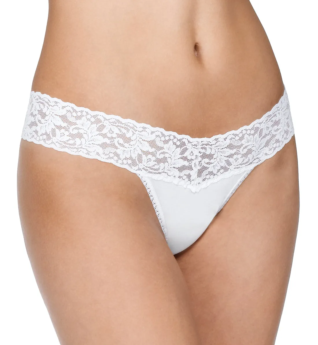 Hanky Panky Cotton Low Rise Thong (891581P) - White