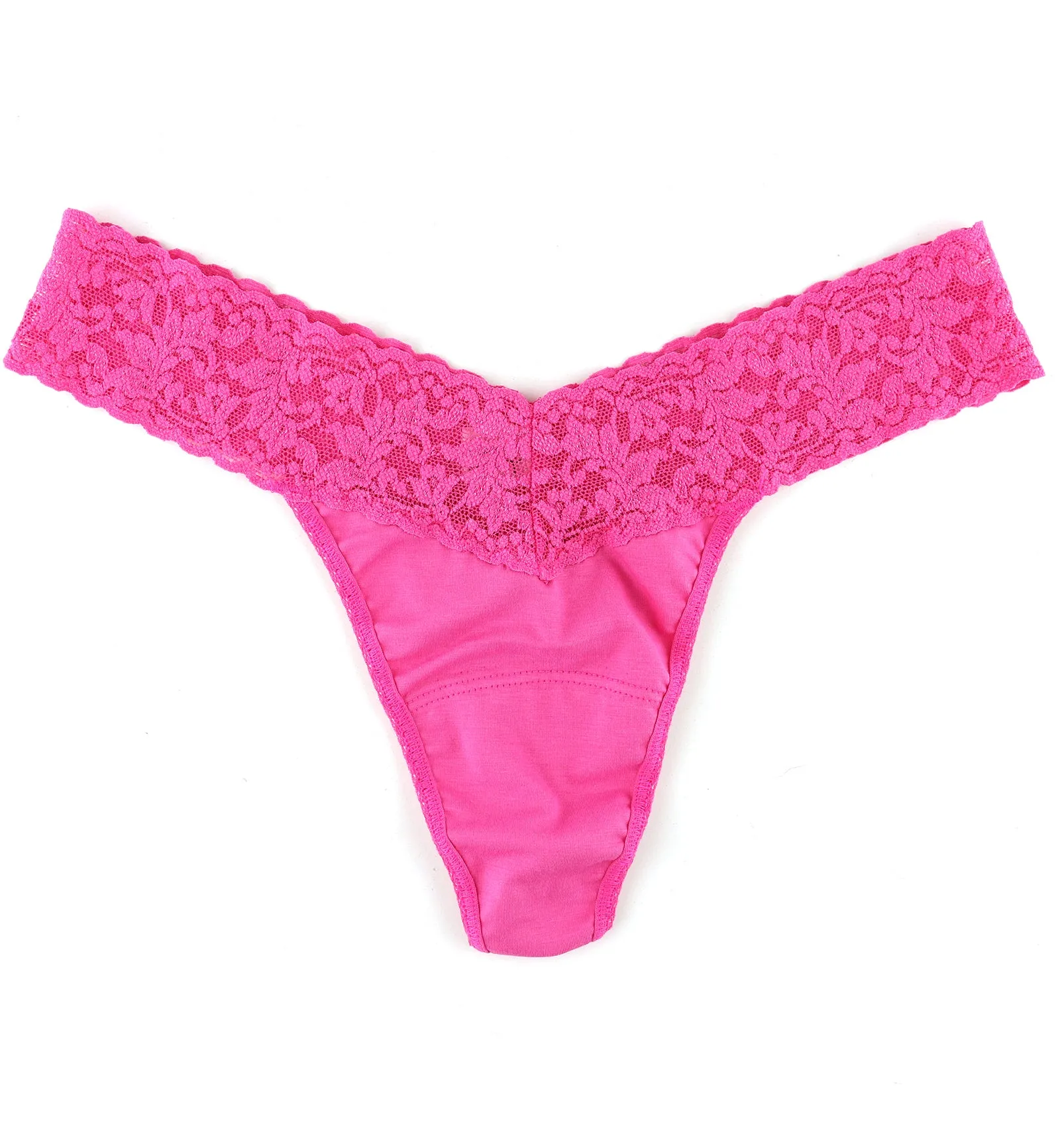 Hanky Panky Cotton Low Rise Thong (891581P) - Wild Pink