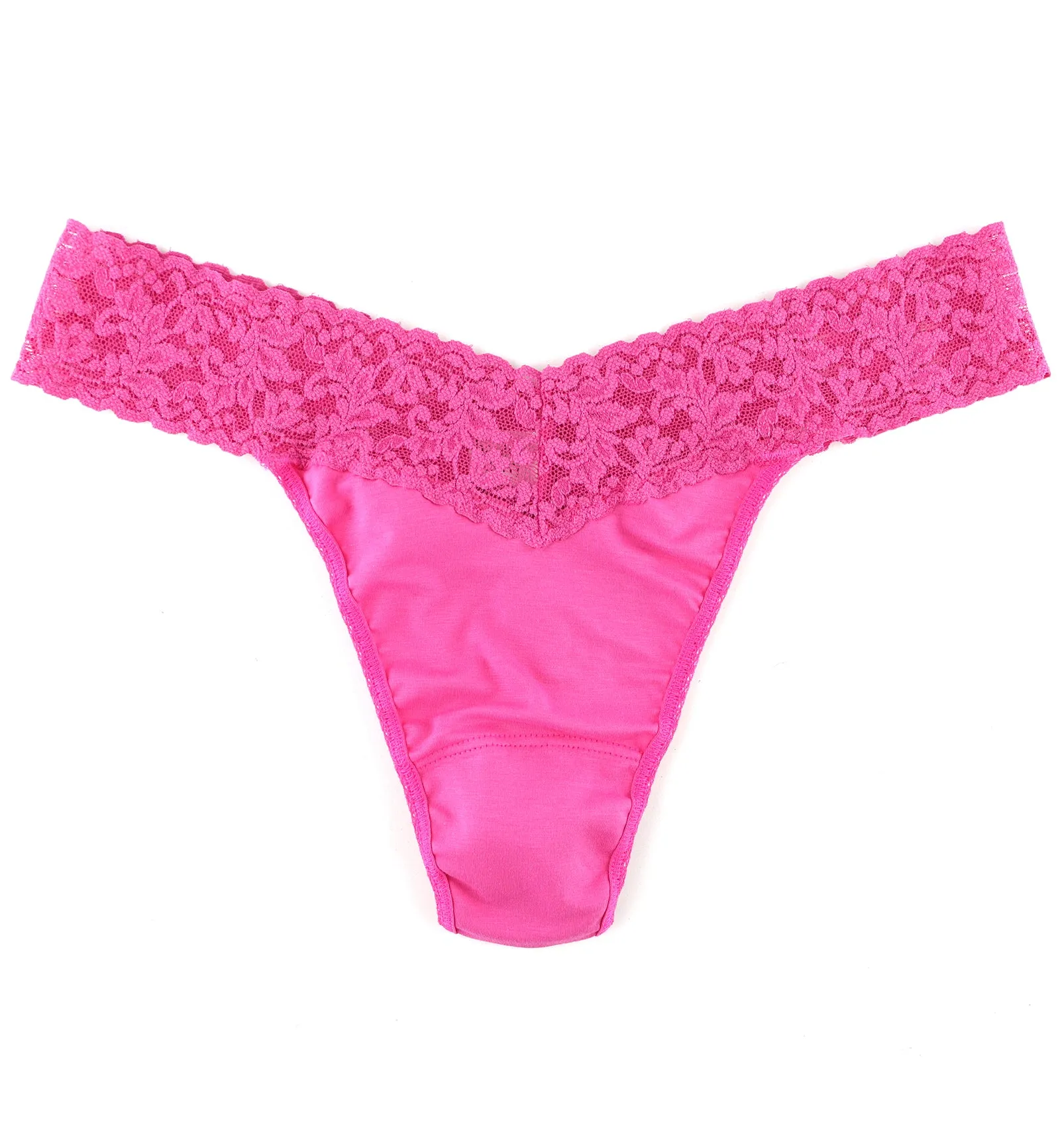 Hanky Panky Cotton Original Rise Thong (891801P) - Wild Pink